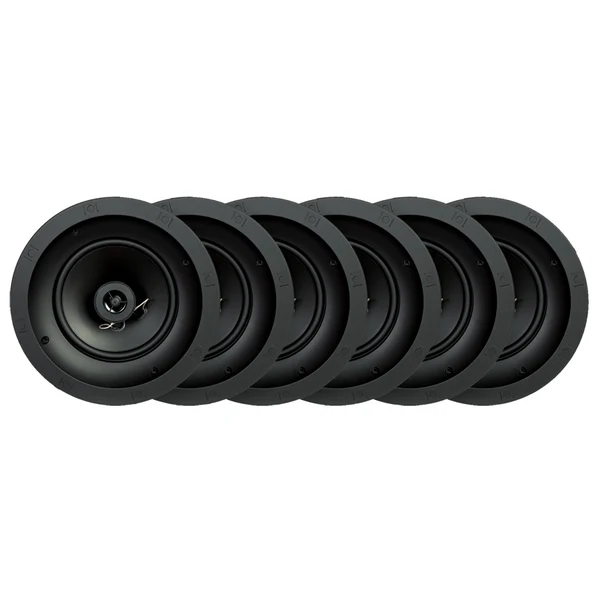 SpeakerCraft Profile CRS6 6-Pack 6-Inch In-Ceiling Speakers – Multi-Room & Whole-Home Audio