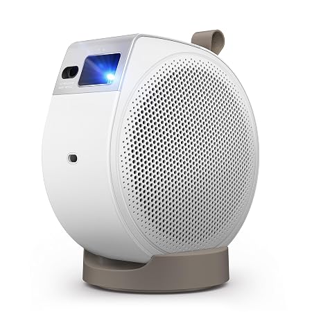 BenQ GV32 FHD Smart Portable Projector – 500 ANSI Lumens with Google TV, 18W 2.1 Audio & 135° Ceiling Projection