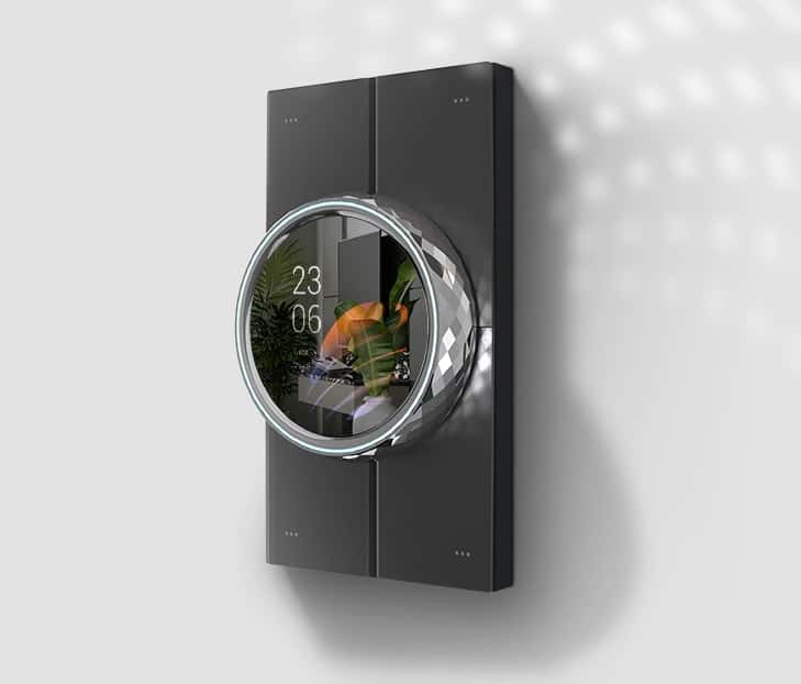 Akubela HyPanel Lux Ring CT61 Smart Home Control Panel – Touchscreen & Rotary Ring