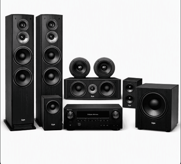 Liya & Denon – Audio Tower Solution 5.1.2 In-Wall Home Theatre Package